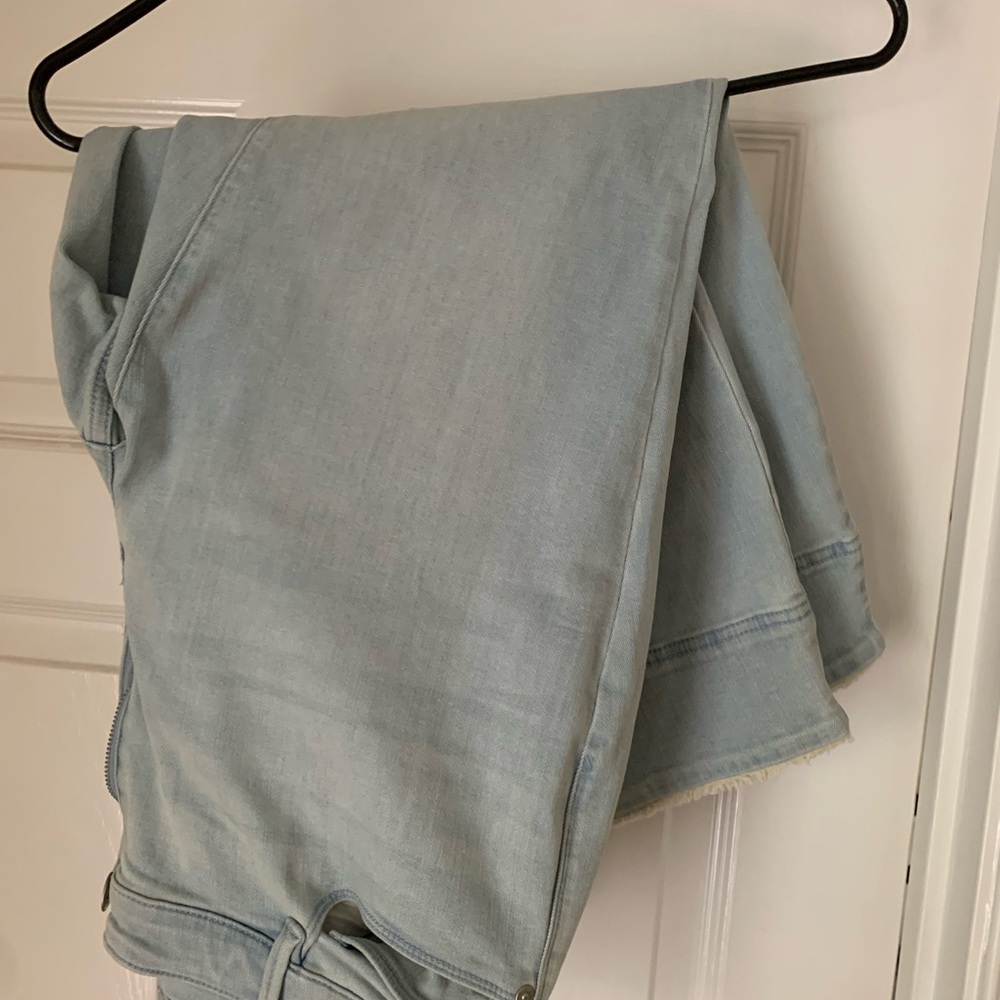 JJill denim cropped pants
